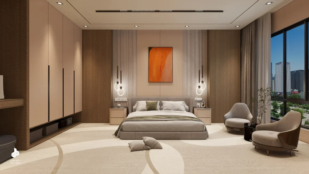 تطبيق الألوان OKW-045 وOKF-054 وOKP-065 في التصميم DB-H5